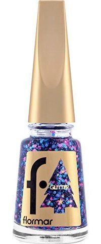 Flormar Glitter Mor Işıltılı Simli Oje