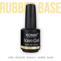 Roniki Base Coat Rubber 9 Beyaz Parlak Kalıcı Oje