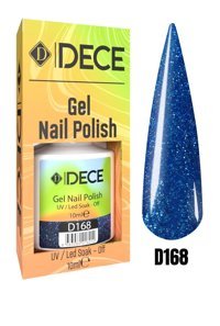 Dece D168 Mavi Işıltılı Kalıcı Simli Oje