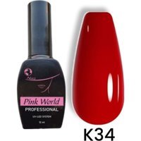 Pink World K34 Kırmızı Parlak Kalıcı Oje
