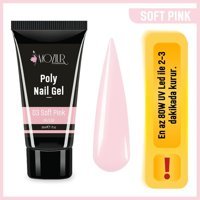 Moziur Poly 03 Pembe Parlak Kalıcı Oje