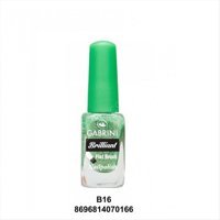 Gabrini Flat Brush B16 Yeşil Işıltılı Simli Oje
