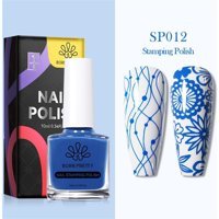 Born Pretty Nail Stamping SP012 Mavi Parlak Kalıcı Oje
