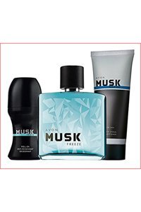 Avon Musk Freeze 3 Parça Erkek Parfüm Deodorant Seti EDT