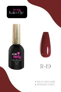 Freelady R-19 Kırmızı Parlak Kalıcı Oje