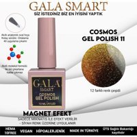 Gala Smart Cosmos Kedigözü M11 Turuncu Işıltılı Kalıcı Simli Oje