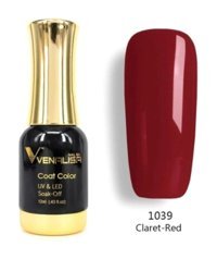Venalisa Coat Color Claret Red 1039 Kırmızı Parlak Kalıcı Oje