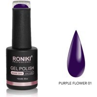 Roniki Pumpkin Color 01 Mor Parlak Kalıcı Oje