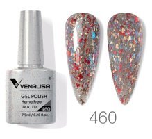 Venalisa Uv Led Hema Free 460 Çok Renkli Işıltılı Kalıcı Simli Oje