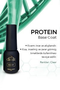 Cr-Oje Protein Base Şeffaf Parlak Kalıcı Oje