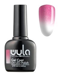 Wula Nailsoul Termo 642 Beyaz-Pembe Işıltılı Kalıcı Simli Oje