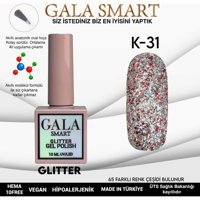 Gala Smart Glitter K31 Çok Renkli Işıltılı Kalıcı Simli Oje