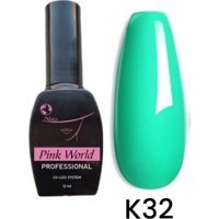 Pink World K32 Yeşil Parlak Kalıcı Oje