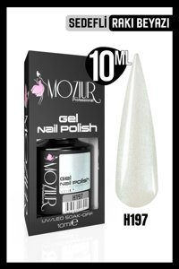 Moziur H197 Beyaz Sedefli Kalıcı Simli Oje