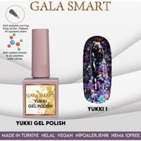 Gala Smart Yukki 1 Çok Renkli Işıltılı Kalıcı Simli Oje