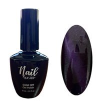 Nail Master Kedi Gözü 867 Mor Hologram Kalıcı Simli Oje