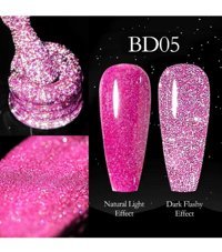 Venalisa Uv Led Reflective Flash Disco Gel Polish BD05 Pembe Işıltılı Kalıcı Simli Jel Oje