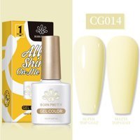 Born Pretty Silky White Serisi CG014 Pembe Parlak Kalıcı Oje