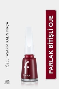 Flormar Pearly Nail Enamel 385 Bordo Parlak Oje