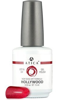 Atica 14 Kırmızı Işıltılı Kalıcı Simli Oje