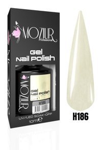 Moziur H186 Beyaz Sedefli Kalıcı Oje