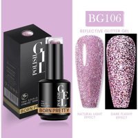 Born Pretty Pro New Series BG106 Lila Işıltılı Kalıcı Simli Jel Oje