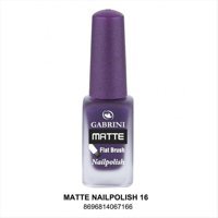 Gabrini Flat Brush 16 Mor Mat Oje