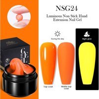 Born Pretty Non Stick Hand Extension NSG-24 Sarı - Turuncu Parlak Kalıcı Jel Oje