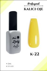 Freelady K-22 Sarı Parlak Kalıcı Oje