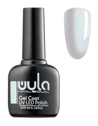 Wula Nailsoul Gel Coat 543 Beyaz Işıltılı Kalıcı Simli Oje