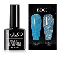 NailCo Disko Reflective NC080 Mavi Işıltılı Kalıcı Simli Oje