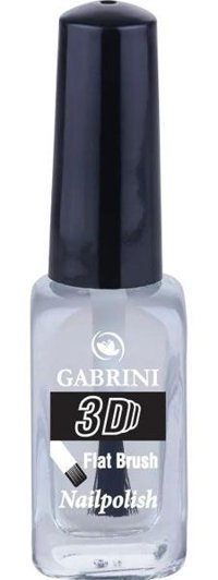 Gabrini 3D Gri Işıltılı Simli Oje