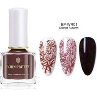 Born Pretty Nail Stamping BP-WR01 Kahverengi Parlak Kalıcı Oje