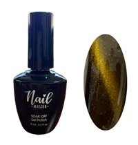 Nail Master Kedi Gözü 869 Sarı Hologram Kalıcı Simli Oje