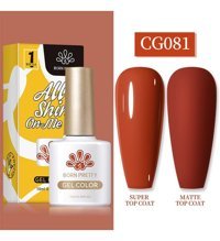 Born Pretty Silky White Serisi CG081 Kırmızı Mat Kalıcı Oje