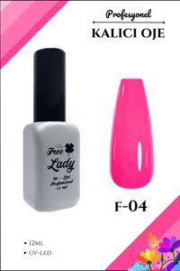 Freelady Neon F-04 Pembe Parlak Kalıcı Oje