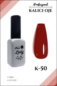 Freelady K-50 Kırmızı Parlak Kalıcı Oje