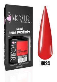 Moziur H024 Kırmızı Parlak Kalıcı Oje
