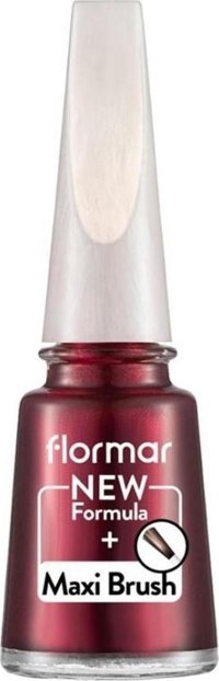 Flormar Maxi Brush PL314 Bordo Sedefli Simli Oje