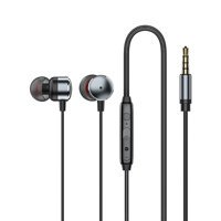 Recci Recci REP-L37 Silikonlu Mikrofonlu 3.5 mm Jak Kablolu Kulaklık Siyah