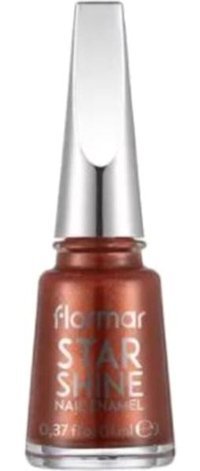 Flormar Star Shine Nail Enamel 11 Turuncu Sedefli Simli Oje