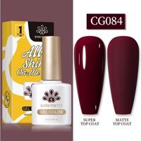 Born Pretty Silky White Serisi CG084 Mor Mat Kalıcı Oje