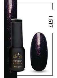 Cr-Oje L517 Mor Işıltılı Kalıcı Simli Oje