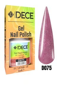 Dece D075 Mürdüm Işıltılı Kalıcı Simli Oje