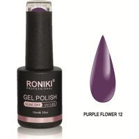 Roniki Flower 12 Mor Parlak Kalıcı Oje