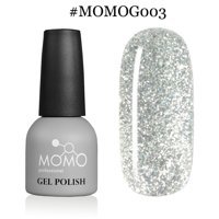 Momo G003 Gümüş Işıltılı Kalıcı Simli Oje
