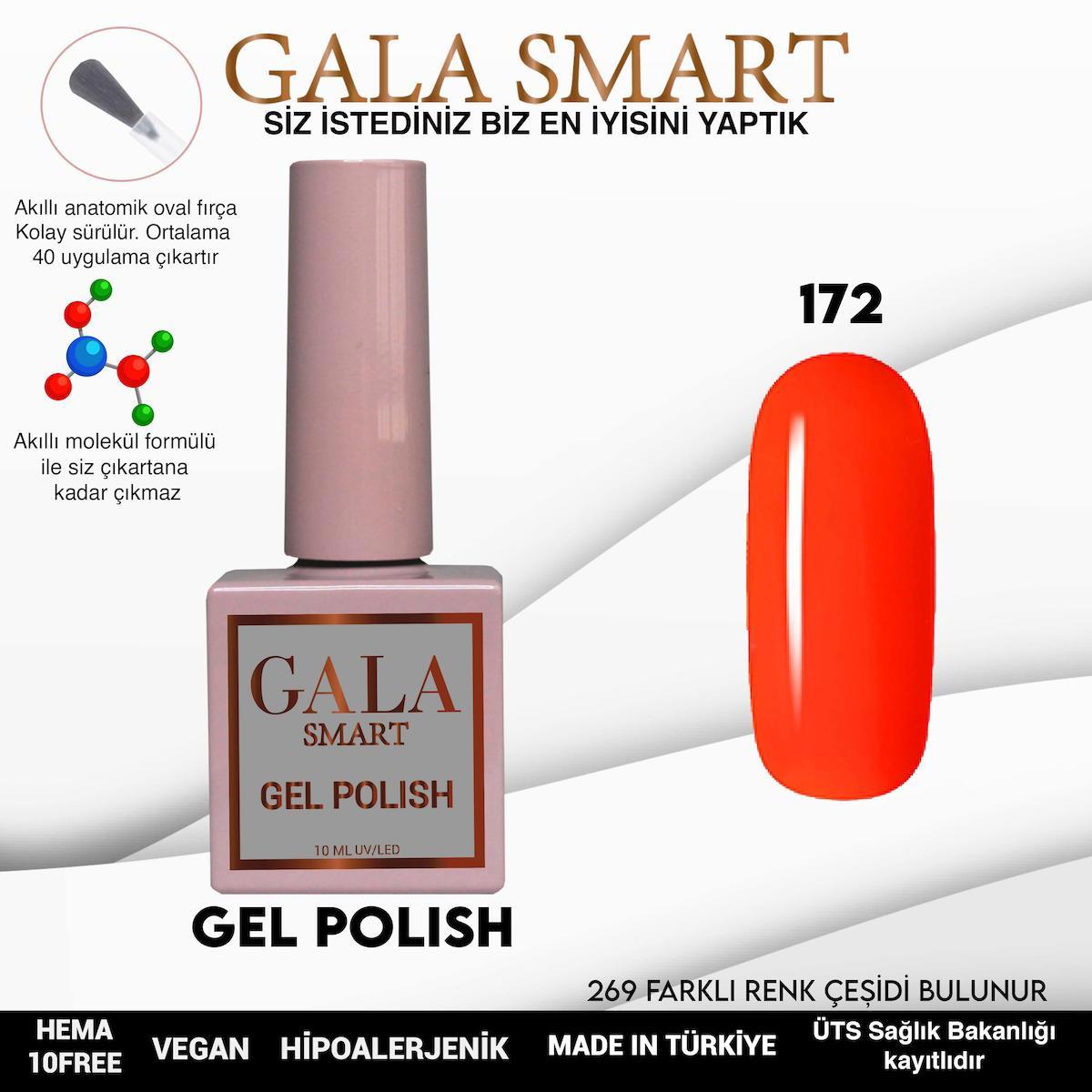 Gala Smart Klasik Seri 172 Turuncu Parlak Kalıcı Oje