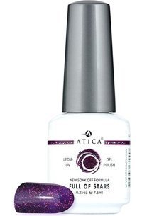 Atica 115 Mor Işıltılı Kalıcı Simli Oje