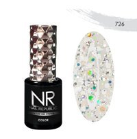 Nail Republic Euphoria 726 Krem Işıltılı Kalıcı Simli Oje