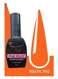 Pink World F02 Turuncu Neon Kalıcı Oje
